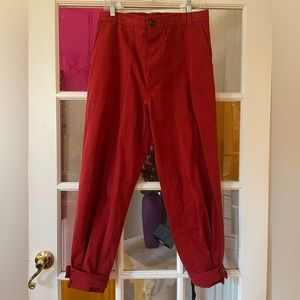 Band of Outsiders high rise cotton trousers